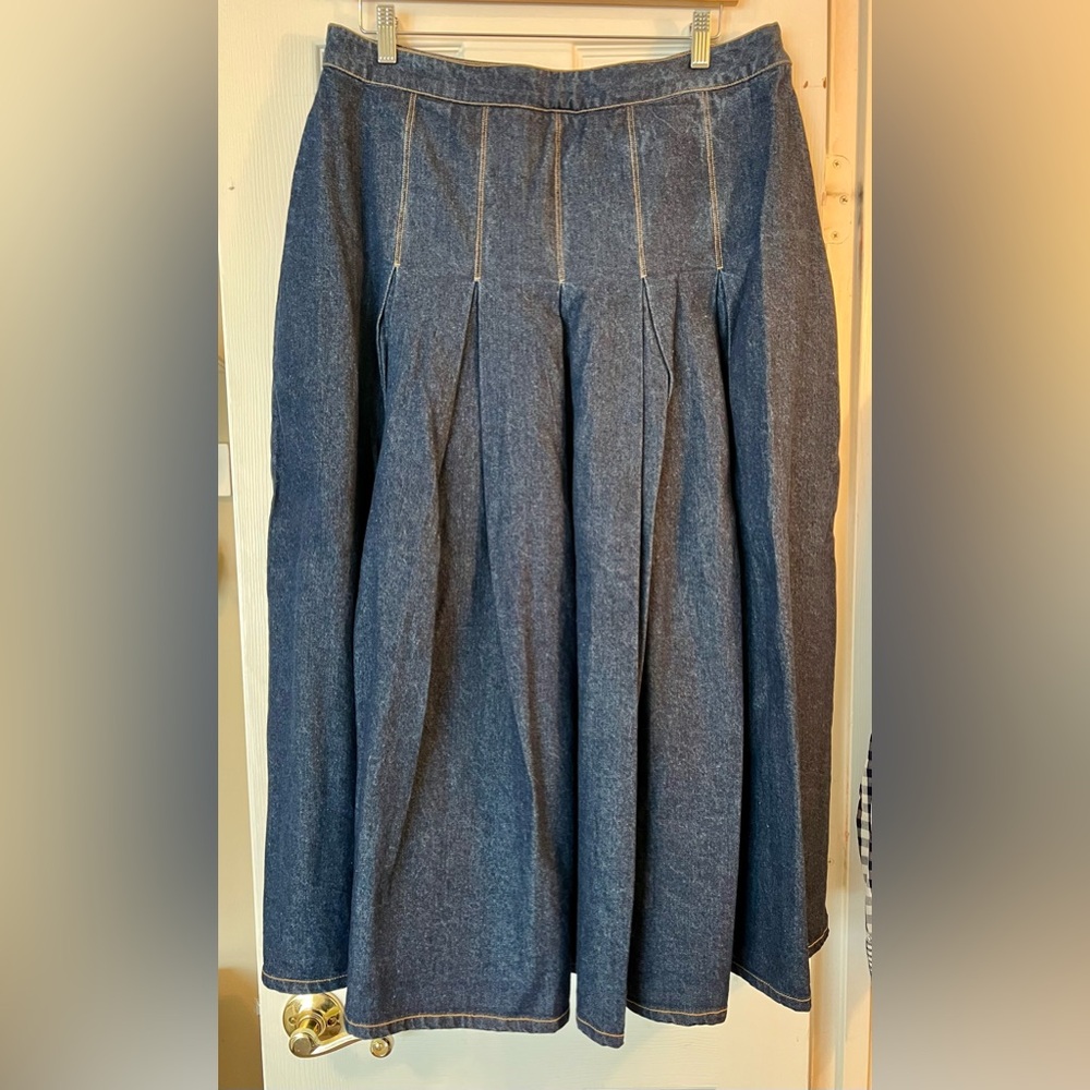 Albaray Dark Blue Denim Skirt (Also have matching jacket for sale!)